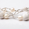 Striking Pearl and Slilver Necklace (16")  $89.00
